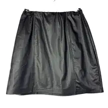 Boutique Olive + Oak Black Faux Leather Mini Skirt S