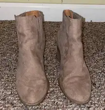 Womens Qupid Suede Ankle Booties