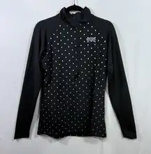 Champion NCAA TCU Horned Frogs Half Zip Black Pullover Jacket Women's Size L