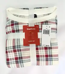 GapBody Women’s L Plaid Thermal Pajama Sleep Set NWT Holiday Christmas