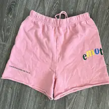 The Mayfair group your emotions are valid pink sweatshorts size small