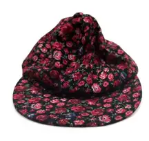 American Apparel Floral Roses Print Snapback Cap