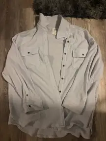 Aerie Shacket Oversized LumberJane Waffle