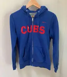 Nike Chicago Cubs Womens Zip up Hoodie Sweatshirt Large