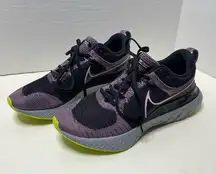 Nike  React Infinity Run Flyknit 2 Purple Joker Running Shoes Size 11