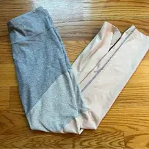 Outdoor voices gray and light pink leggings size small