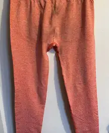 Gymshark Ombre Seamless Leggings Coral Pink Women's Activewear Size Small