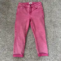 Pistola  Pink Denim Cropped Jeans Barbie Barbiecore Spring Colorful Size 28