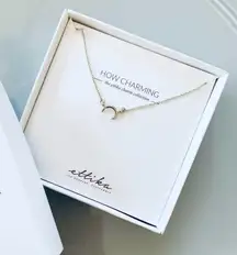 Ettika Silver Chain Necklace Moon Thin Design Jewelry Fairy Whimsical NEW IN BOX