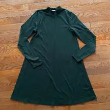 Moa Moa Dark Green Long Sleeve Dress