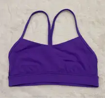 Purple lululemon flow Y sports bra