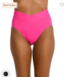 Island Goddess Crossover High-Waist Bottom -pop Pink