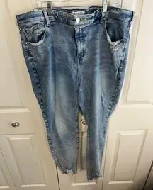 High Rise Distressed Jegging size 24