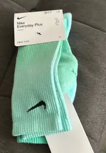 NIKE 2 Pairs "JUST DO IT" Men's/Women's COTTON CREW SOCKS green women’s 6-10