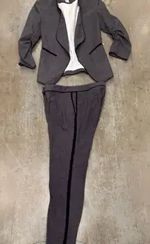 Gray Blazer and Pants Set