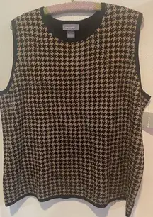 Pierre Cardin houndstooth sweater vest