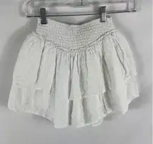 Hollister Ultra High Rise Embroidered Mini Skort y2k White Size XS