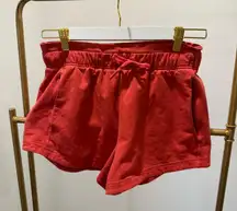 Lululemon Red Sweat shorts size 6
