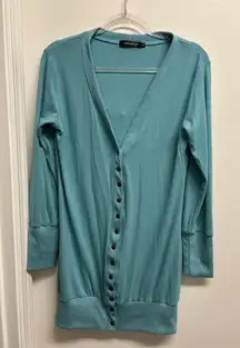 Blue Cardigan Sweater