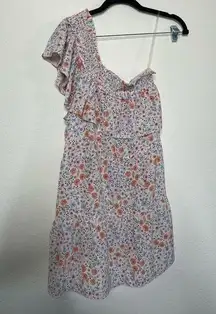 🎀 NWT Wildfox Stella One shoulder Abstract Floral Dress SIZE