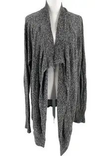 Lou & Grey Merino Wool Blend Open Front Knit Cardigan Sweater size XL