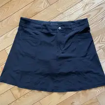 L.L. Bean Size 12 Black Skort Tennis Hiking Golf Gorpcore