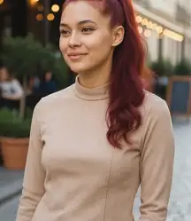 Zara slight peplum Bodycon mock neck long sleeve Star Trek vibes size small