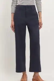 Everlane The Organic Wide-Leg Pant in Navy 6