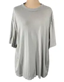 Abercrombie & Fitch Soft Tee Putty Oversized Size XXL Crew Neck Short Sleeve Wom