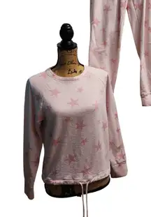 Gap Loungewear‎ Set Star Print Pajama Set Comfy Jogger Sweatshirt Set Medium