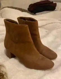 Brown Heeled Booties