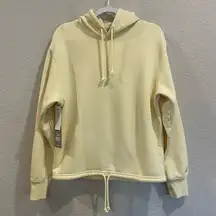 Aritzia New!  Tna Cozy Fleece Midweight Boyfriend Hoodie in Soft Yellow