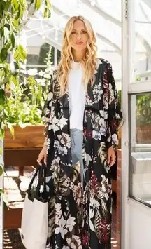 Walter Baker 💕💕 Tulum Caftan ~ Tropical Floral Print One Size