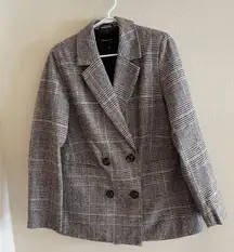 Rebecca Elliot Plaid Blazer Jacket