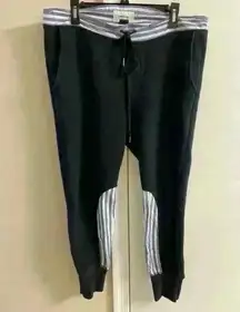 Current‎ Elliot black multimedia joggers with functional drawstring. Large (3)