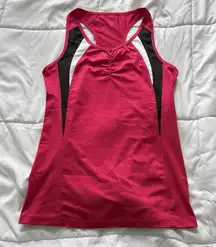 Tail Tank Top Womans Size Medium Hot Pink Scrunch Tennis Golf Yoga Outdoor