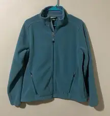 Ll Bean Full zip Fleece Jacket Blue size M