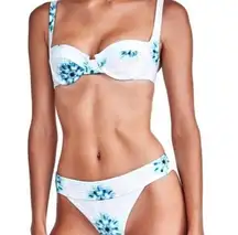 Devon Windsor Everly Tie-Dye Bikini Bottom Sz Small Blue & White