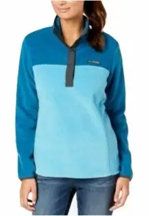 Columbia Fleece Pullover Sweater Sweatshirt Women's Medium Three Lakes Half Snap