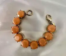 J.Crew peach gold tone bracelet