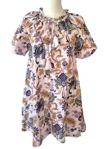 Roberta Roller Rabbit Paisley Floral A Line Dress Size Medium