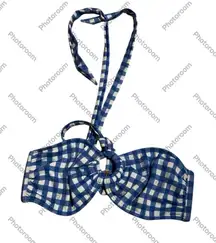 Vineyard Vines gingham Checkered Women's‎ Halter bikini Top