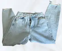 Zara Straight Button Up Blue Jeans USA Size 4