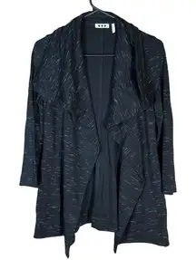 Three Dots Draped Long Sleeve Open‎ Front Cardigan Extra Small