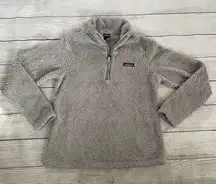 Patagonia Los Gatos 1/4 Zip Jacket Quarter Zip Fleece Pullover Size Medium Grey