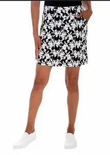 Ralph Lauren CHAPS Skirts Sz 12 Floral Button Zip Pockets Stretch Golf Sports