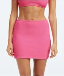 NEW Good American Womens 00/0 XXS/XS Always Fits Swim Skirt Mini Bright‎ Pink
