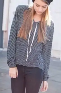 Brandy Melville Pullover Hoody Pinstripe‎