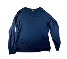 Active Life Crewneck Sweater Women's Size XL Asymmetrical Bottom Lagenlook Basic