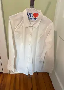 Worthington Women’s White Button Down Long Sleeve Shirt